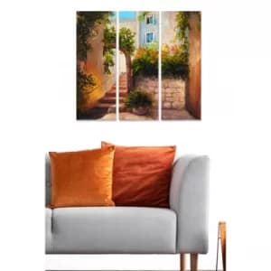 MDF6932347 Multicolor Decorative MDF Painting (3 Pieces)