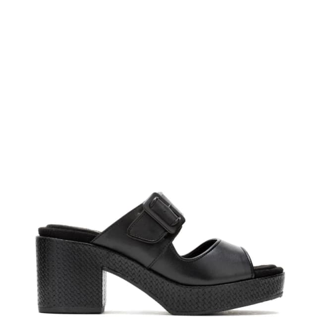 Hush Puppies 'Poppy' Heeled Sandals Black
