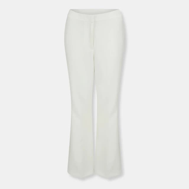 French Connection Womens Arlette Straight Leg Trousers Summer White female 8 (XS)