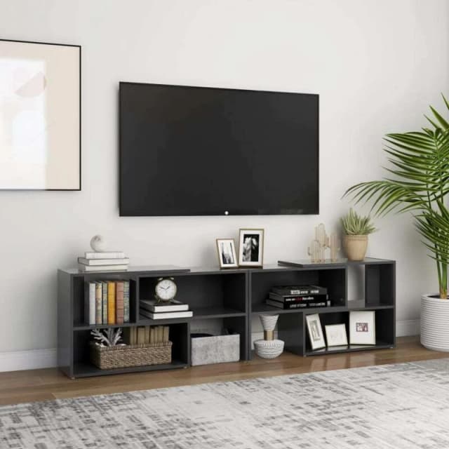 VIDAXL TV Cabinet Grey 149x30x52cm Engineered Wood Vidaxl 8720286607015