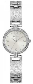 Guess Mini Luxe Stainless Steel Bracelet White Dial Watch