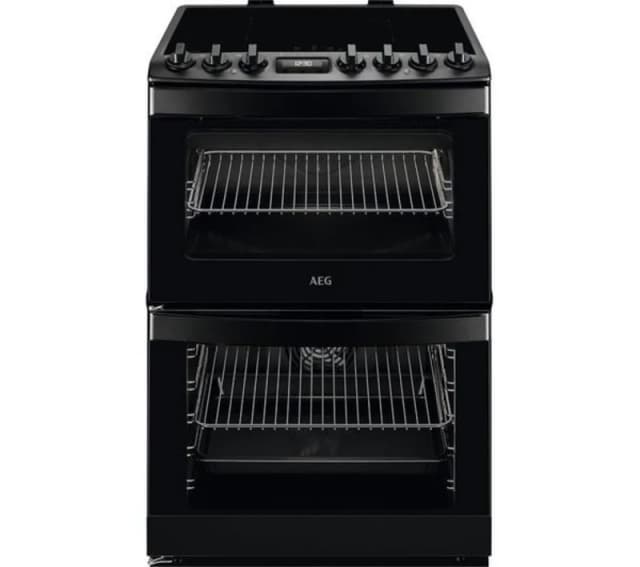 AEG 6000 SteamBake CIB6743MCB 60cm Electric Cooker with - Black - A Rated