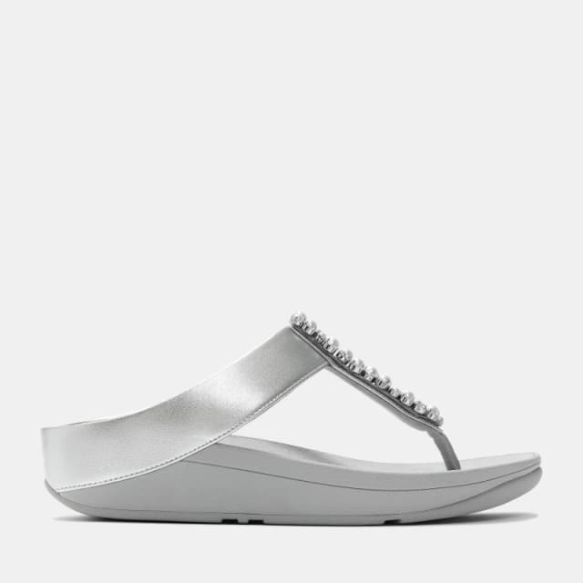 Fitflop Fitflop Fino Pearls Ld62 Silver female 3 (36)