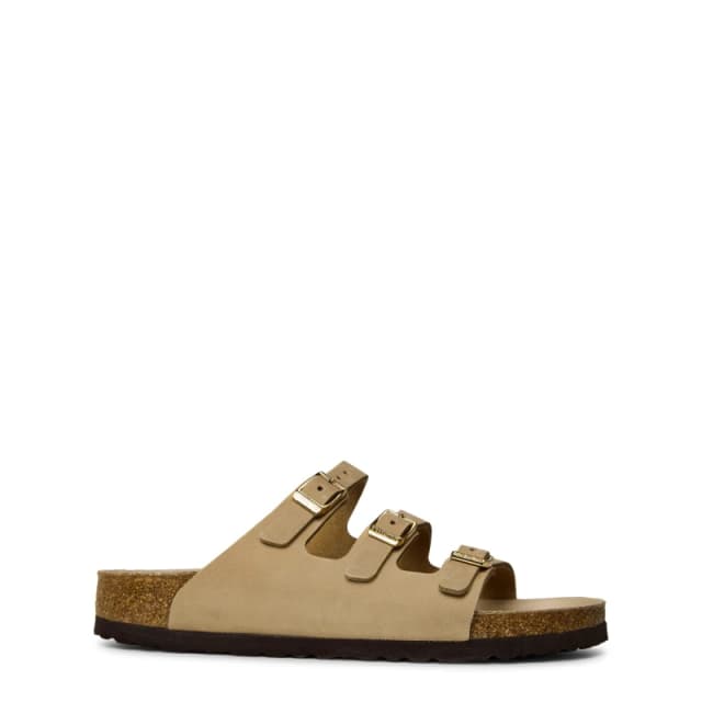 Birkenstock Womens Florida Hex Flat Sandals Sandcastle female 5 (38)