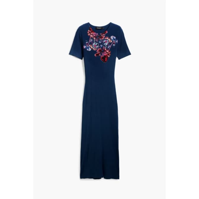 Desigual Womens t-shirt dress Desigual Lacroix Bleu Female L