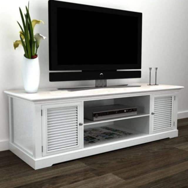 Vidaxl TV Stand White Wood TV Stands