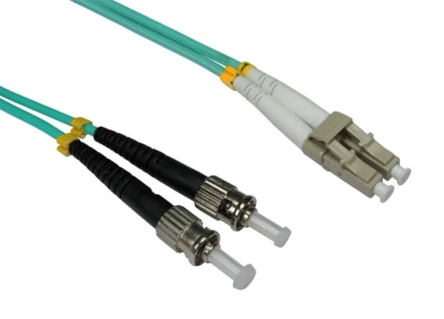 Cables Direct 10m OM3 Fibre Optic Cable, LC-ST (Multi-Mode)