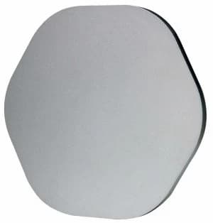 Wall Light 19.2cm Hexagonal 12W LED 3000K, 1080lm, Silver Paint