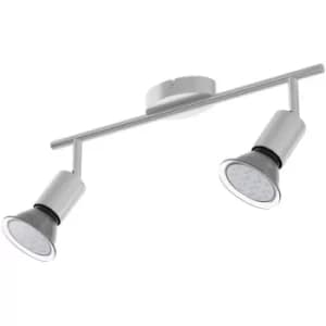 Ceiling Lamp Light Fitting Spotlight Swiveling Angle Adjustable Spots Including LED GU10 Bulbs 2 flame