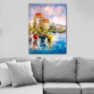 613287734_70100 Multicolor Decorative Canvas Painting