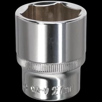 Sealey 1/2" Drive Hexagon WallDrive Socket Metric 1/2" 27mm