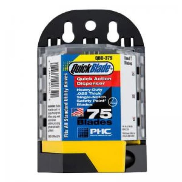 Pacific Handy Cutter SAFETY POINT UTILITY BLADE DISPENSER 75 BLADES
