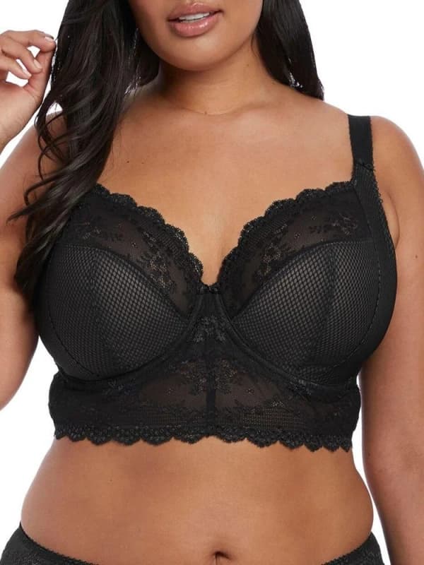 Elomi Womens Charley Bralette in Black Size: 36E Black Female 36E