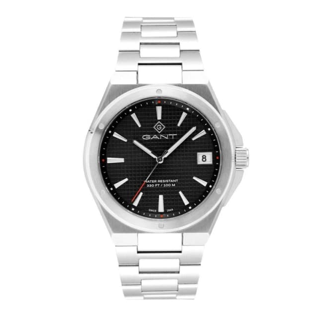 Gant Mens Marshfield Analogue Quartz Watch Black/Silver male One Size