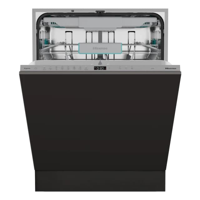 Hisense Integrated Dishwasher - Smart WiFi A-Rated Silver control panel HV673A60UK -