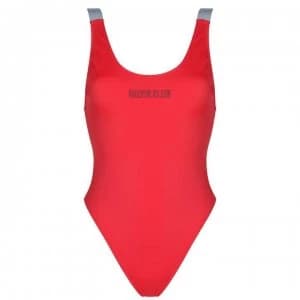 Calvin Klein Scoop One Piece Swimsuit - Fiery Red