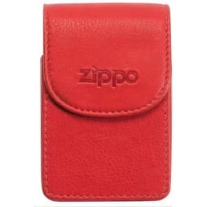 Zippo Leather Cigarette Case Red