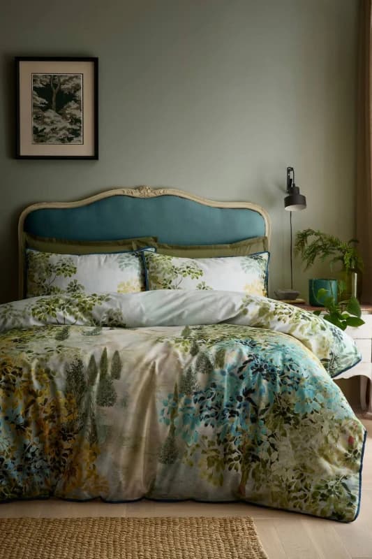 Soiree Hidden Garden Duvet Cover Bedding Set Green