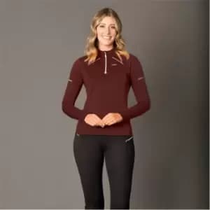 Weatherbeeta Ladies Victoria Premium Thermal Baselayer Top - Red