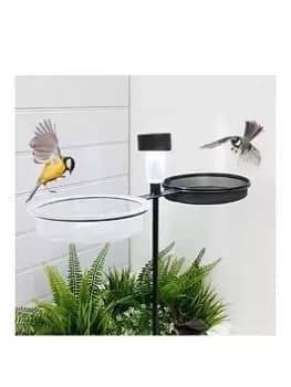 Gardenwize Freestanding Bird Feeder With Solar Led