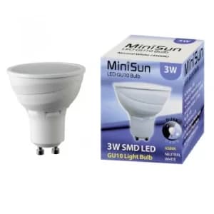 MiniSun 3W Dusk til Dawn LED GU10 Bulb in Neutral White