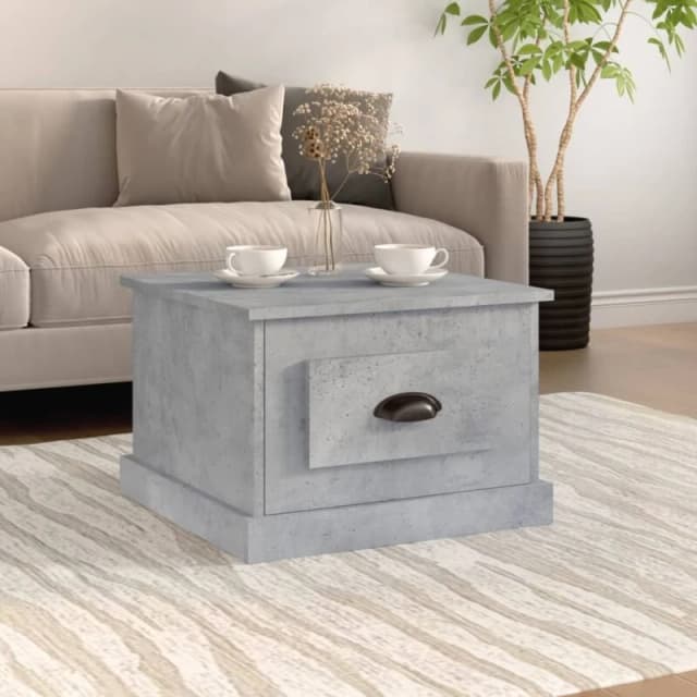 VIDAXL Coffee Table Concrete Grey 50x50x35cm Engineered Wood vidaXL 8720845791421