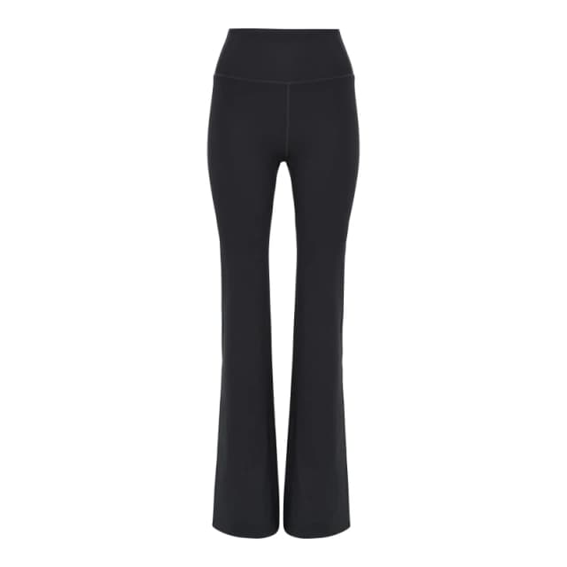 Girlfriend Collective Womens Comp Flare Leggings Black female 8 (XS)