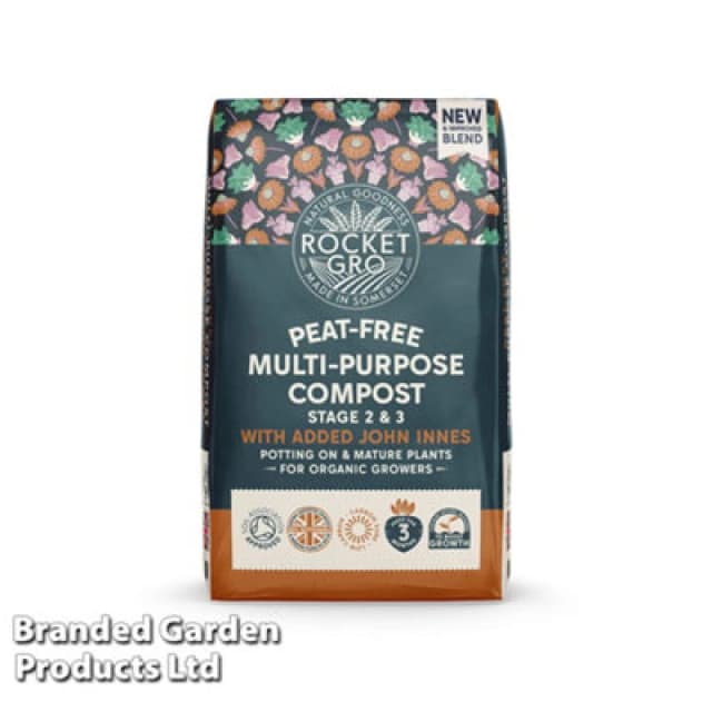 Thompson & Morgan Rocketgro Multi Purpose Compost Stage 2&3 With Added John Innes 40 Litre X 1 Unit