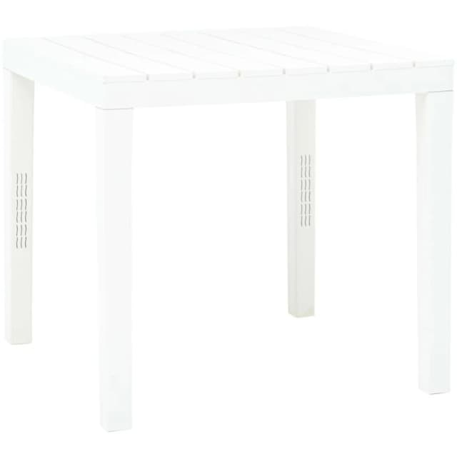 VIDAXL Garden Table White 78x78x72cm Plastic Vidaxl 48783
