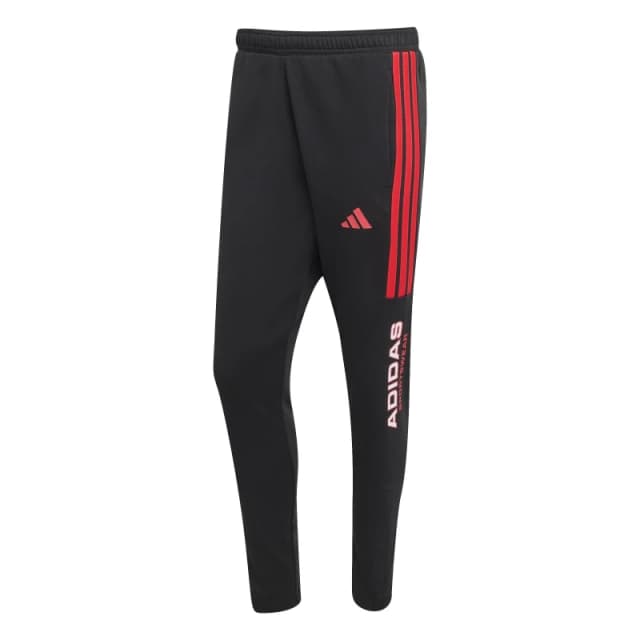 adidas Mens Closed Hem Fleece Joggers Black/Ruby Red male S