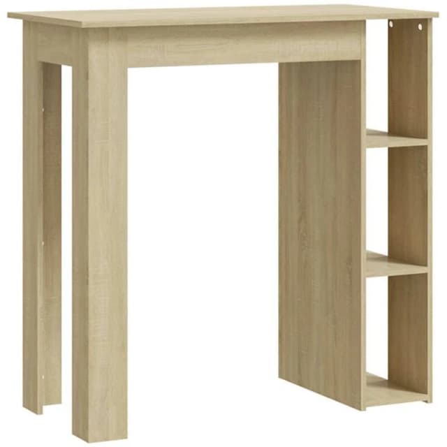 VIDAXL Vidaxl - Bar Table with Shelf Sonoma Oak 102x50x103.5cm Engineered Wood 8720286834213