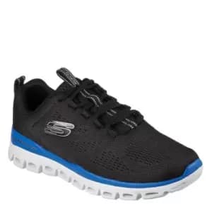 Skechers Glide Step Fasten Up Mens Trainers - Black