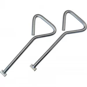Faithfull Manhole Cover Lift Keys 320mm Pack of 2