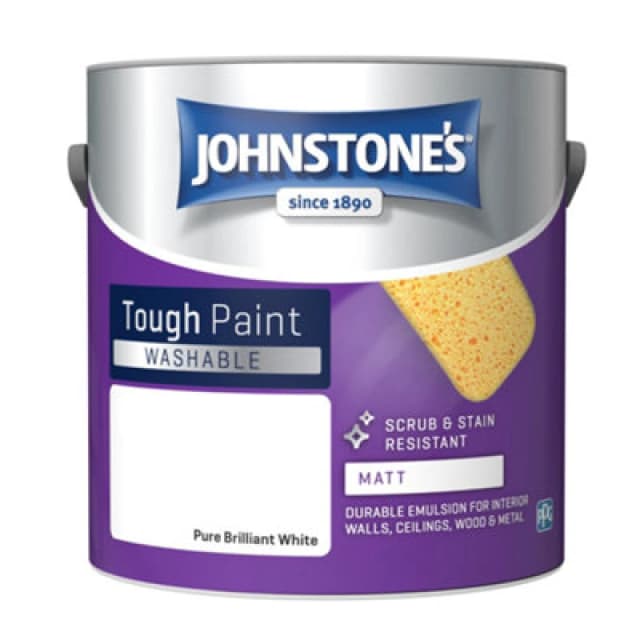 Johnstone's Johnstone's Washable Matt Paint 2.5L - Brilliant White