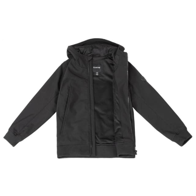 Firetrap Kids Pocket Hooded Long Sleeve Softshell Jacket Black09 male 7-8 Years
