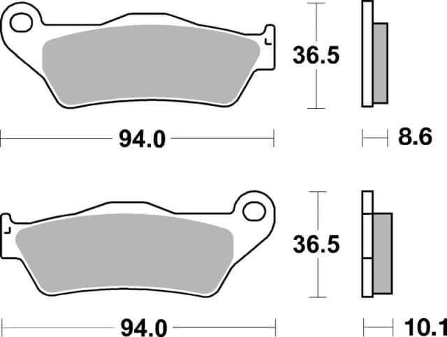 Brembo S.p.A. Street Carbon Ceramic Brake pads - 07BB2809