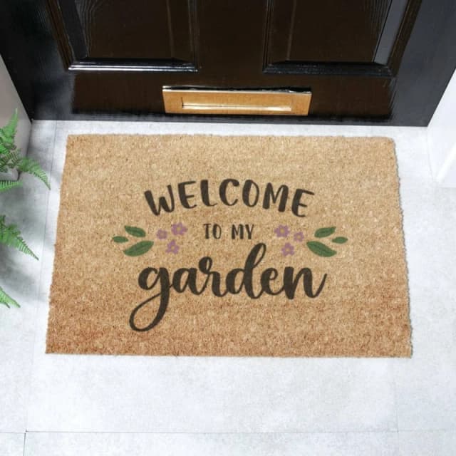 Artsy Mats Welcome To My Garden Doormat (60 x 40cm) Brown unisex