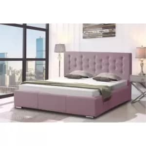 Envisage Trade - Pinia Upholstered Beds - Plush Velvet, King Size Frame, Pink - Pink