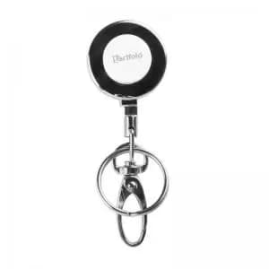 Tarifold Heavy Duty Metal ID badge reel with swivel egg hook and split