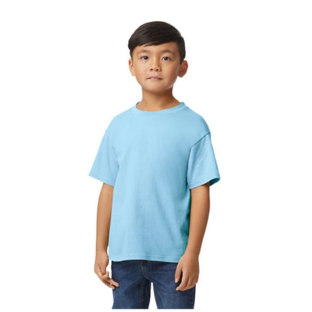 Gildan Softstyle boys's Children's T shirt in Blue