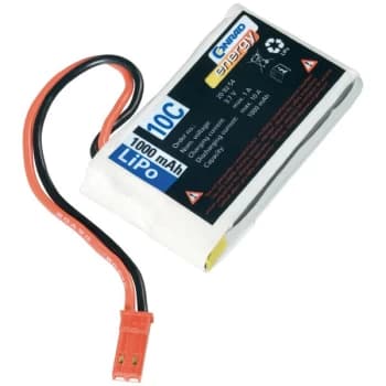Conrad Energy Lithium Polymer Battery 3.7V/1000mAh (10C) with BEC ...