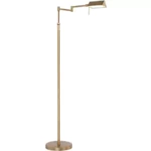 Sienna Karl LED Integrated Floor Lamp Bronze Brushed, Glass Matt
