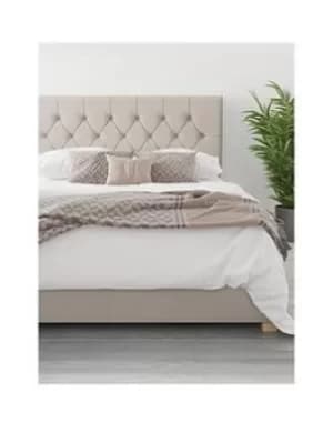 Aspire Olivier Linen Ottoman Storage Bed Frame