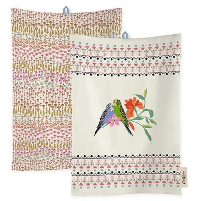 Cath Kidston Cath Kidston - Painted Table Set Of 2 Cotton Tea Towels CKPTTOWEL2