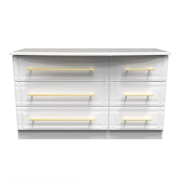 Norfolk 6 Drawer Dresser Unit In White Ash (Ready Assembled)