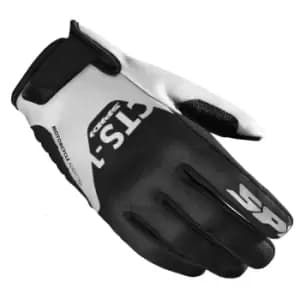 Spidi CTS-1 Black White Motorcycle Gloves L