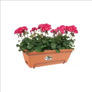 Elho Barcelona Allin1 50cm Outdoor & Balcony Planter - Terra