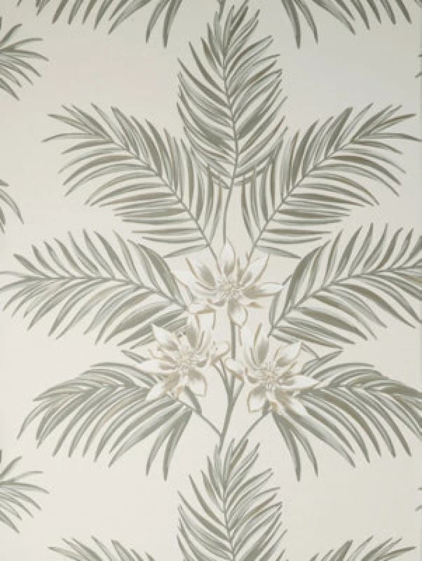 Fine Decor Fine Decor Bali Tropical Floral Grey Stone Wallpaper Fd43277