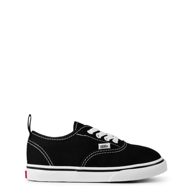 Vans Authentic Elastic Lace Shoes Infants Black/White male C3 (18)