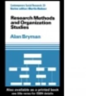 Research Methods and Organization Studies by Alan Bryman Book